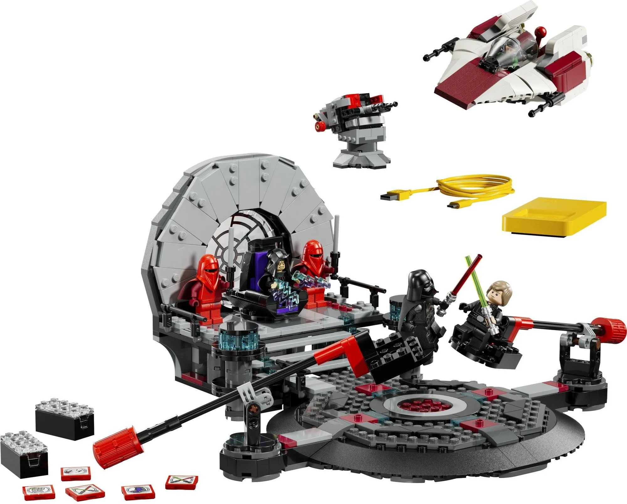 Конструктор LEGO Star Wars 75427 SMART Play: Поединок в тронном зале и A-Wing