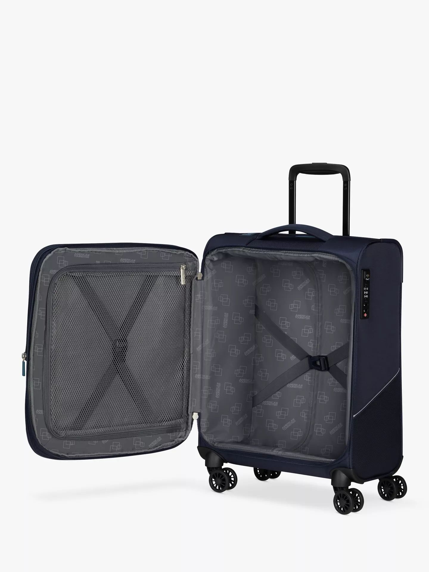 American Tourister SummerRide Спиннер, синий, 47 л, размеры 55 x 40 x 23 см
