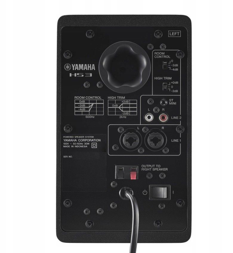 Активный студийный монитор Yamaha HS3 3.5 Black (пара)