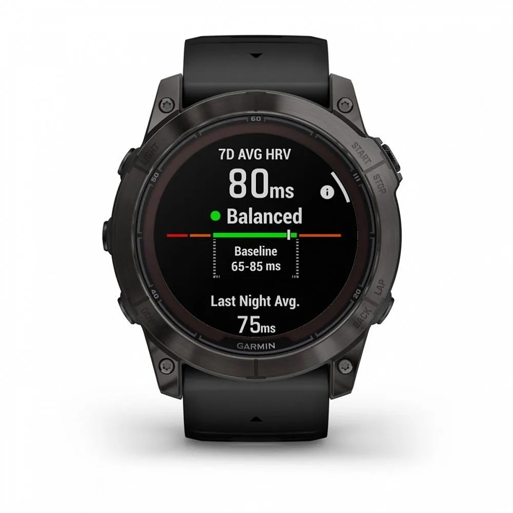 Часы Garmin Fenix 7X Pro Sapphire Solar Carbon Grey Black Band (010-02778-11)