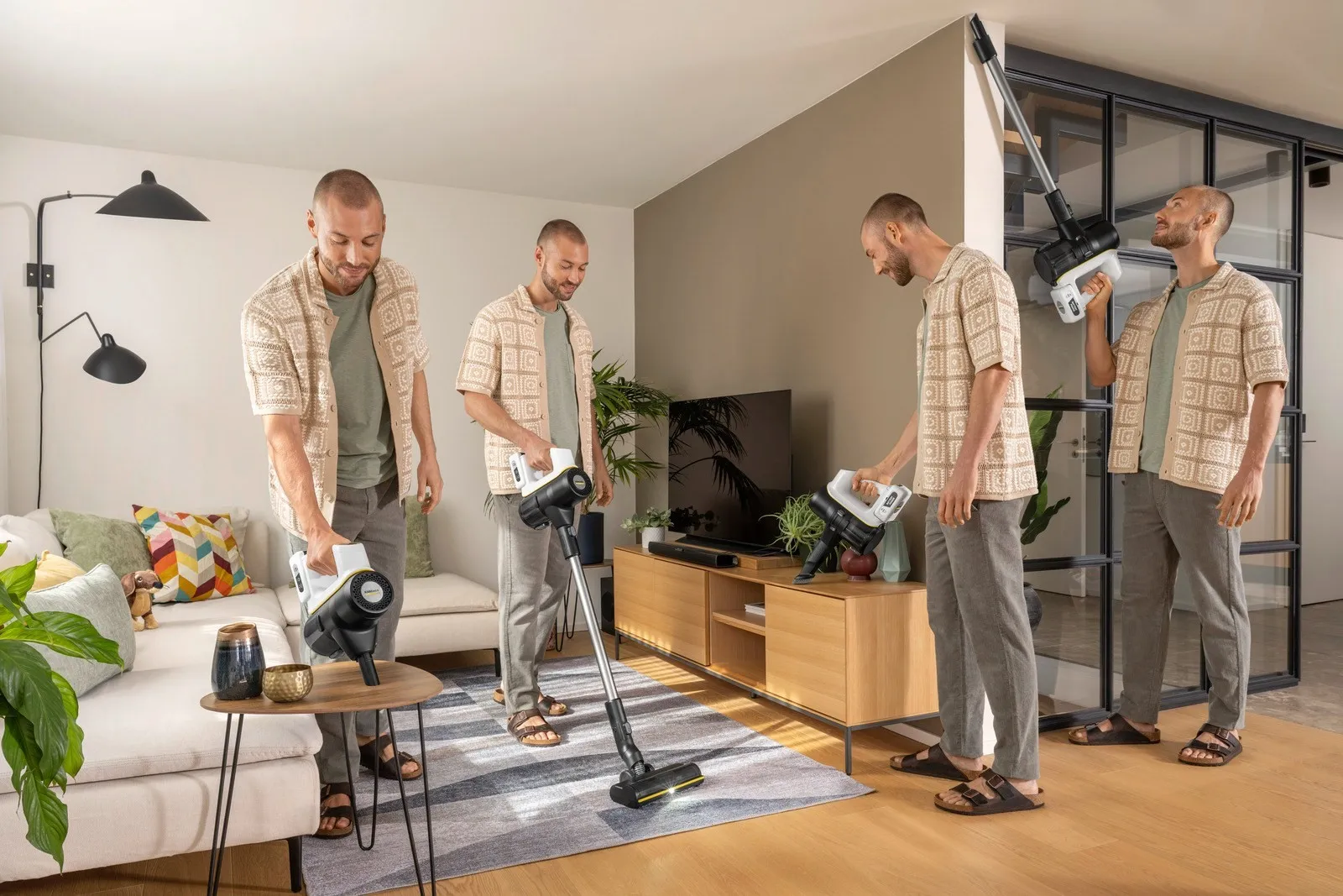 Вертикальный беспроводной пылесос Karcher VCS 5-28 Infinity Complete 1.349-250.0