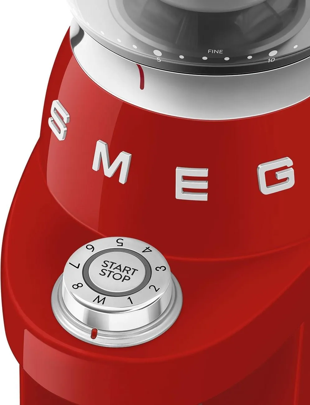 Кофемолка Smeg CGF03, красная