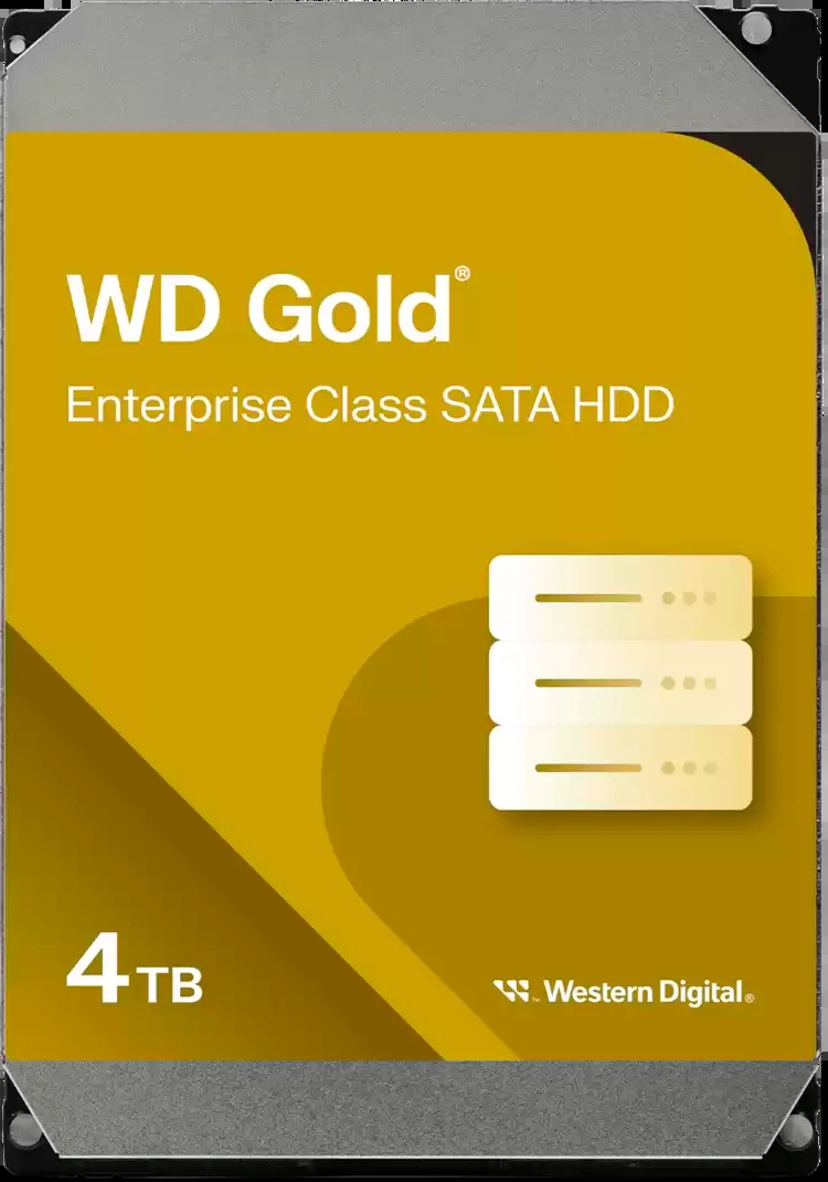 Серверный жёсткий диск Western Digital Gold 4 ТБ SATA 6Gb/s 3.5" (WD4004FRYZ)