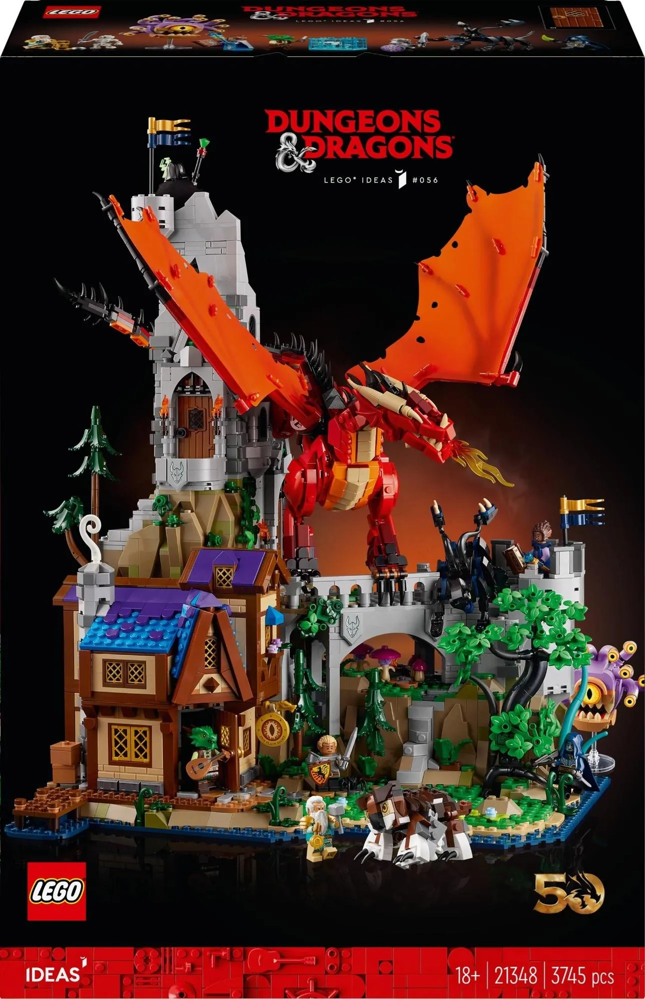 Конструктор LEGO Ideas 21348 Dungeons & Dragons: История красного дракона