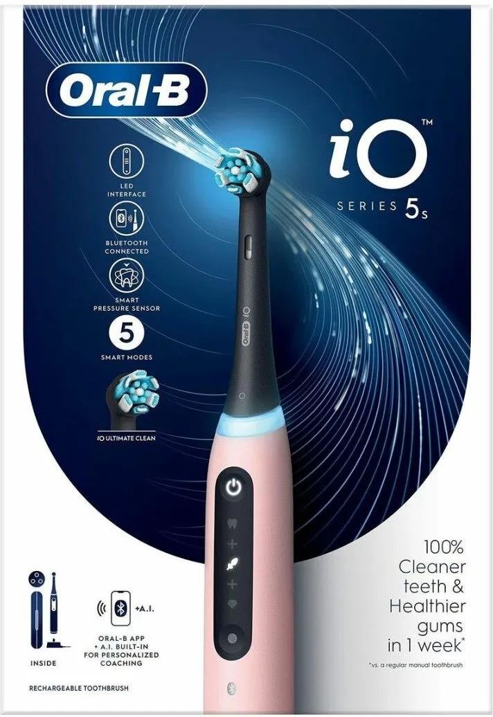 Электрическая зубная щетка Oral-B iO5s Blush Pink