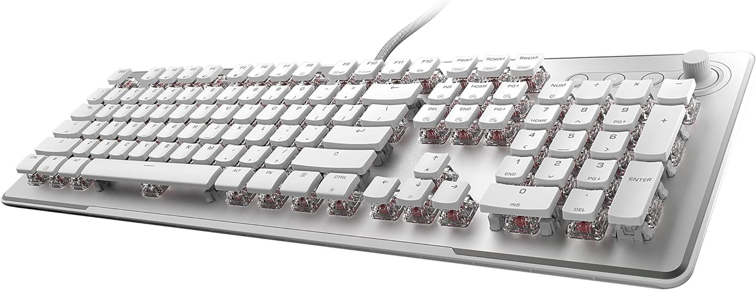 Игровая клавиатура ROCCAT Vulcan II Max Linear, белый (ROC12022)