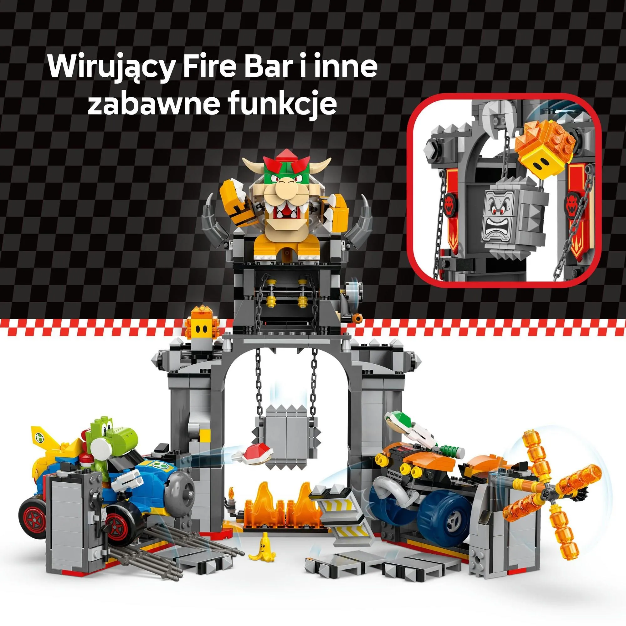 Конструктор LEGO Super Mario 72039 Марио Карт: Замок Боузера