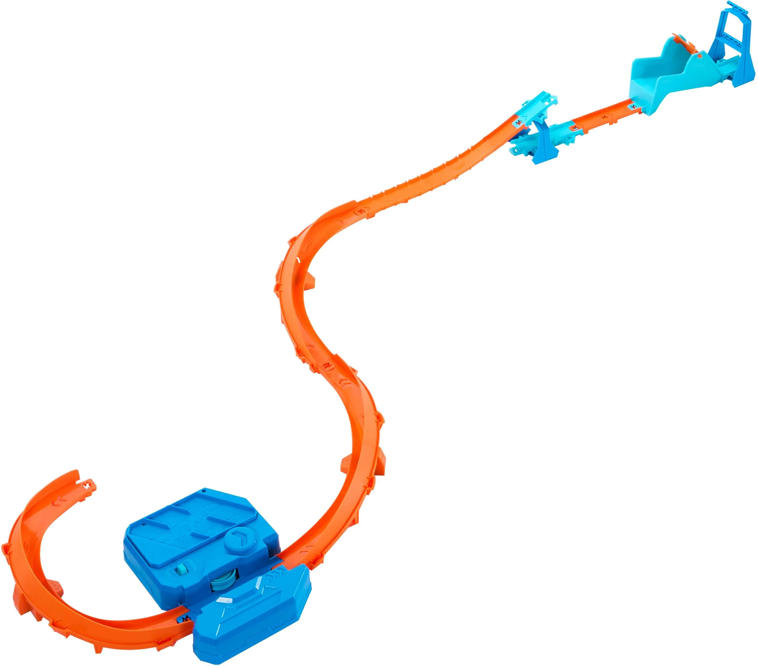 Hot Wheels Track Creator «Суперпрыжок», трек с приводом и машинкой (JDB49)