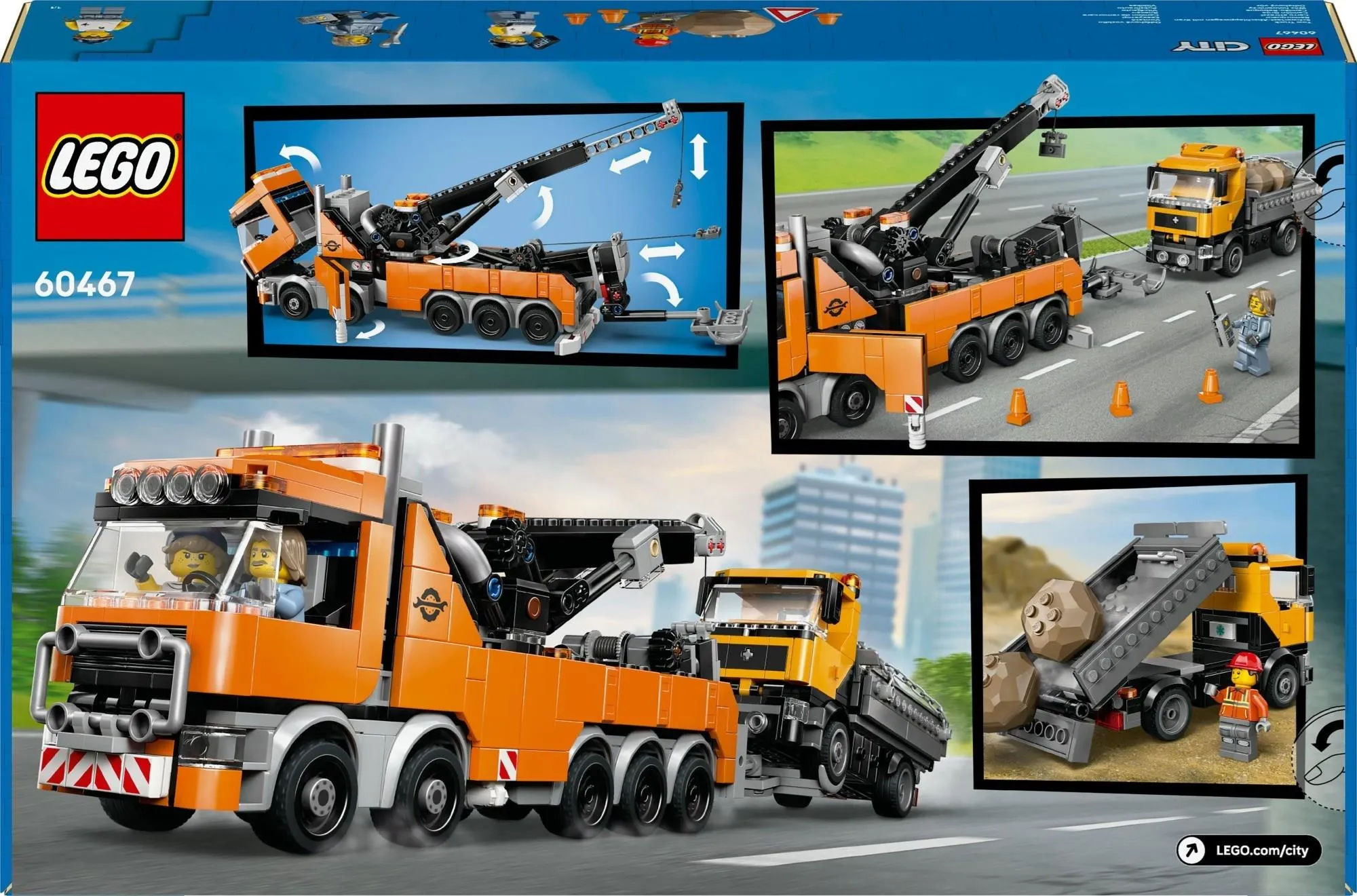 Конструктор LEGO City 60467 Буксировщик с краном