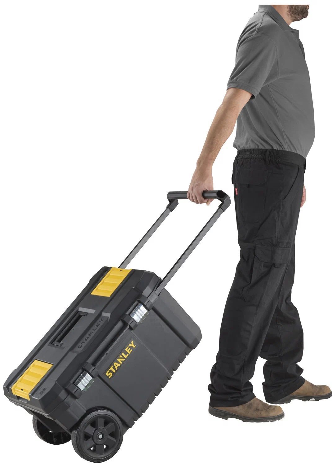 Ящик-тележка STANLEY STST1-80150 Essential Chest, 64.5x34.5x40 см, 26.2' , черный