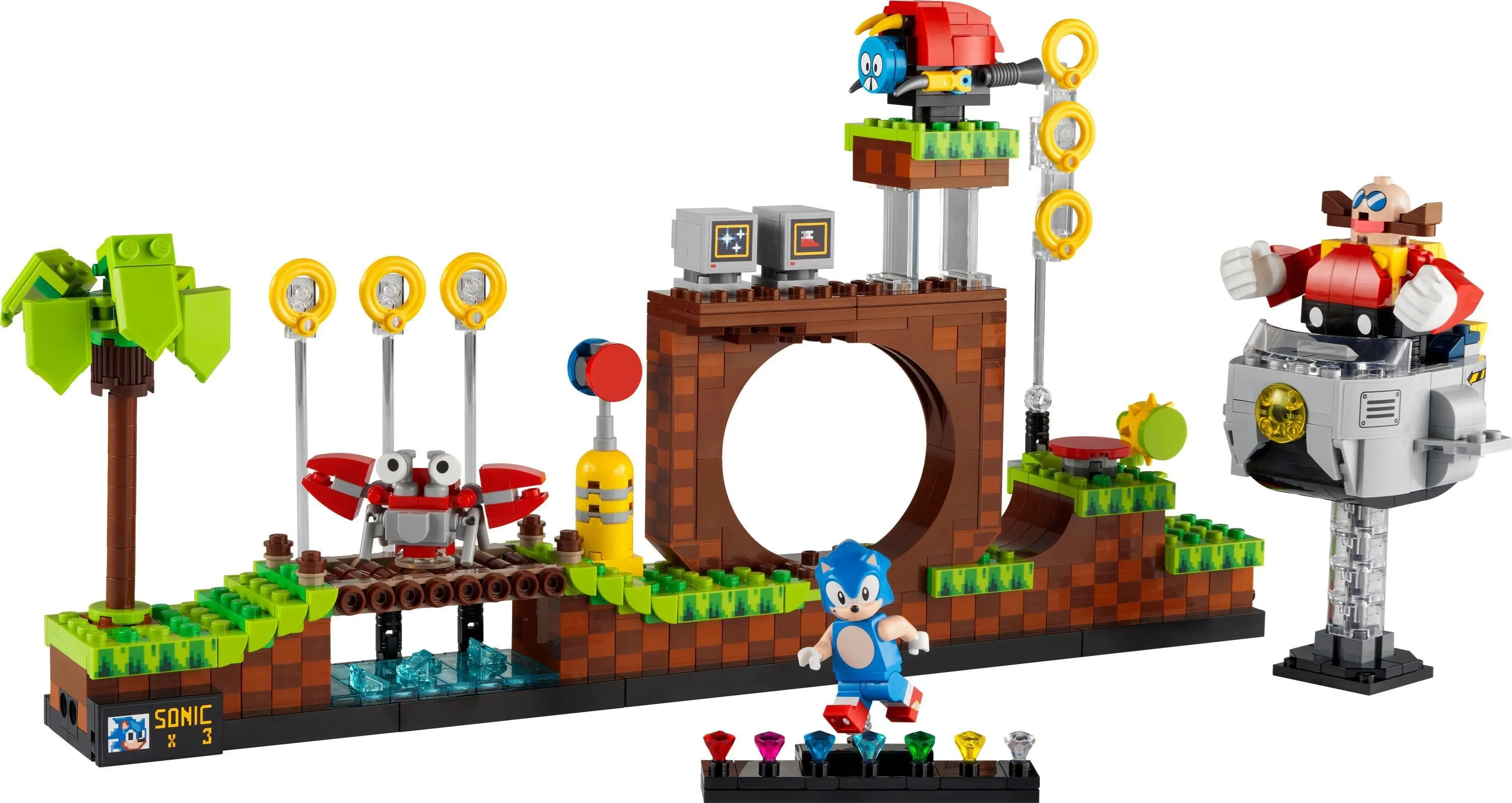 Конструктор LEGO Ideas 21331 Sonic the Hedgehog — Зона Зелёного Холма