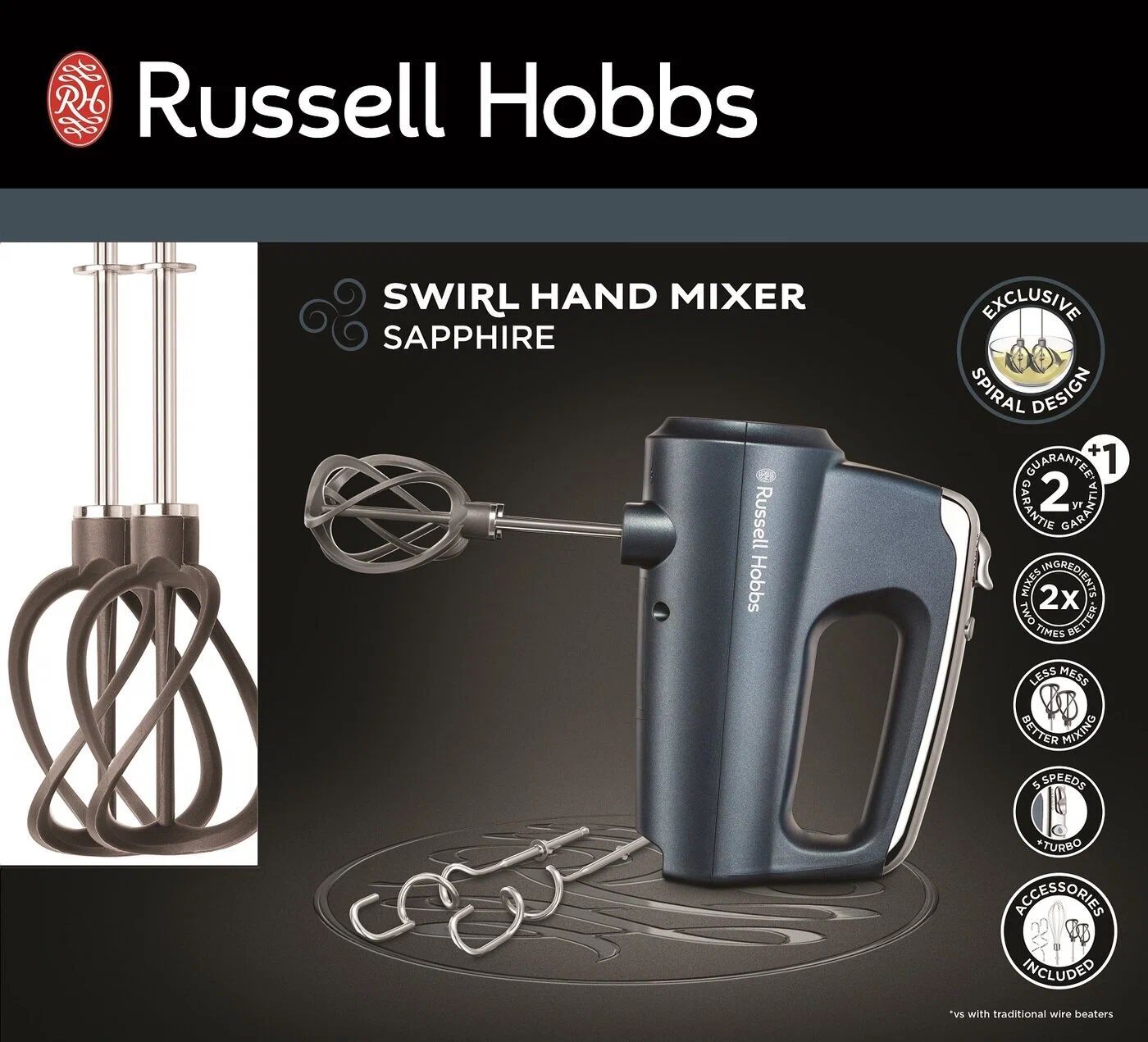Миксер Russell Hobbs Swirl, sapphire
