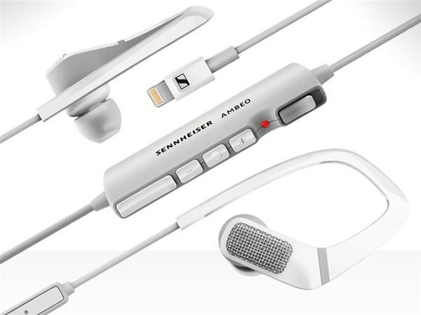 Наушники Sennheiser Ambeo Smart Headset, Lightning, белый/серый