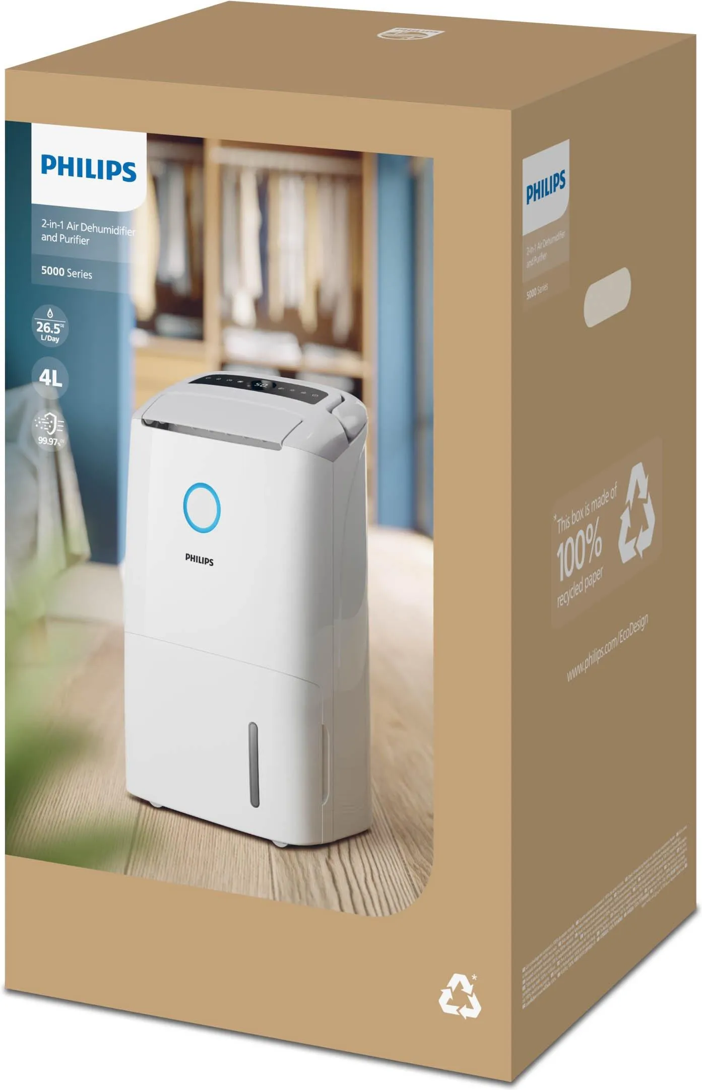 Воздухоочиститель/Осушитель PHILIPS DE5305/11