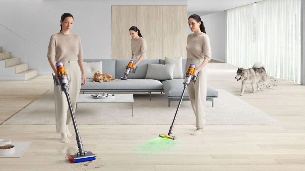 Моющий вертикальный пылесос Dyson V12 Detect Submarine SV46 с лазером