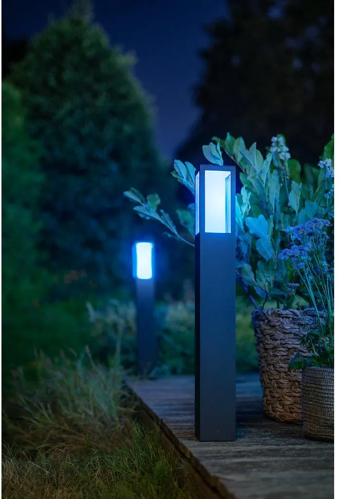 Уличный светильник-столб PHILIPS Hue White and Color Ambiance Impress черный 1743230P7