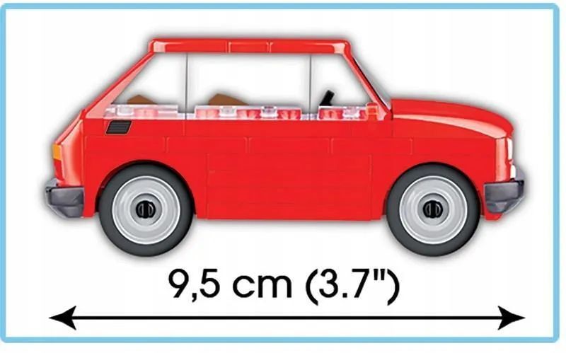 Конструктор пластиковый Cobi Fiat - Фиат 72эл. - Коби 24531