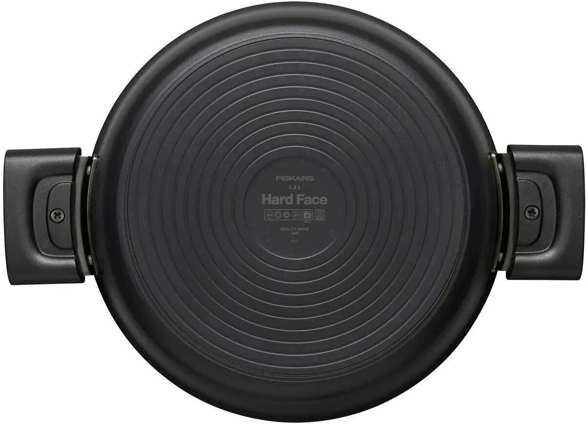Кастрюля FISKARS Hard Face 1052227, 3.5 л, диаметр 22 см