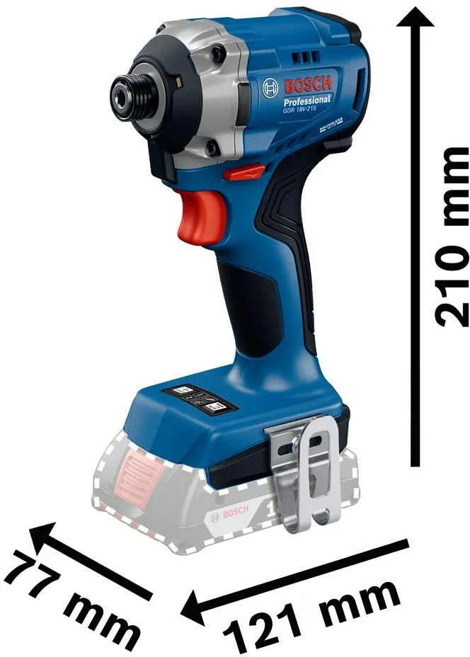 Аккумуляторный ударный винтоверт Bosch GDR 18V-215 Professional 06019N2000