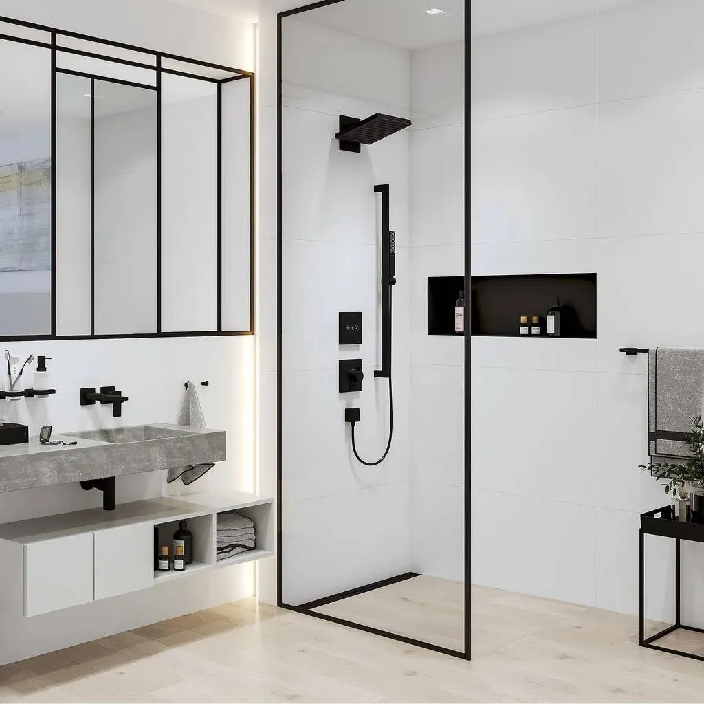 Ручной душ Hansgrohe Pulsify E 100 1Jet EcoSmart+ Slim, черный матовый 24321670