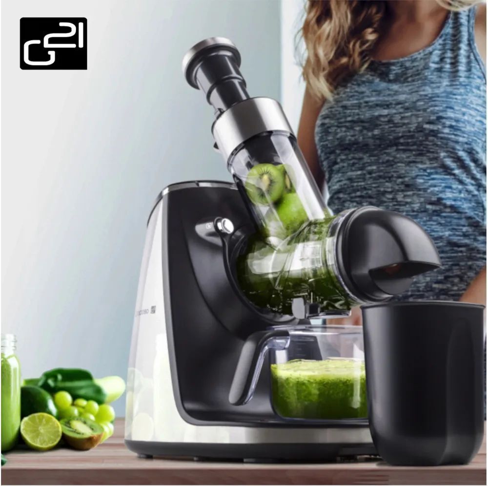 Соковыжималка шнековая G21 Gracioso Silver, черный, серебристый