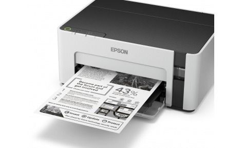 Принтер струйный Epson M1100, ч/б, A4, серый/черный
