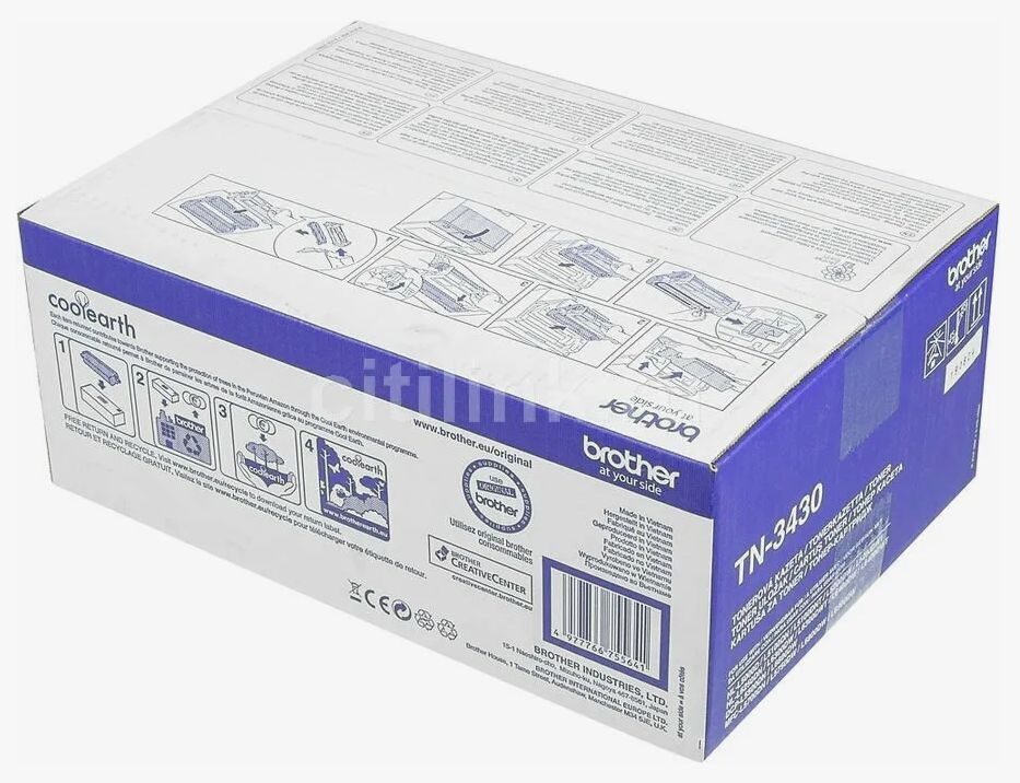 Картридж Brother TN-3430BK черный 3шт.