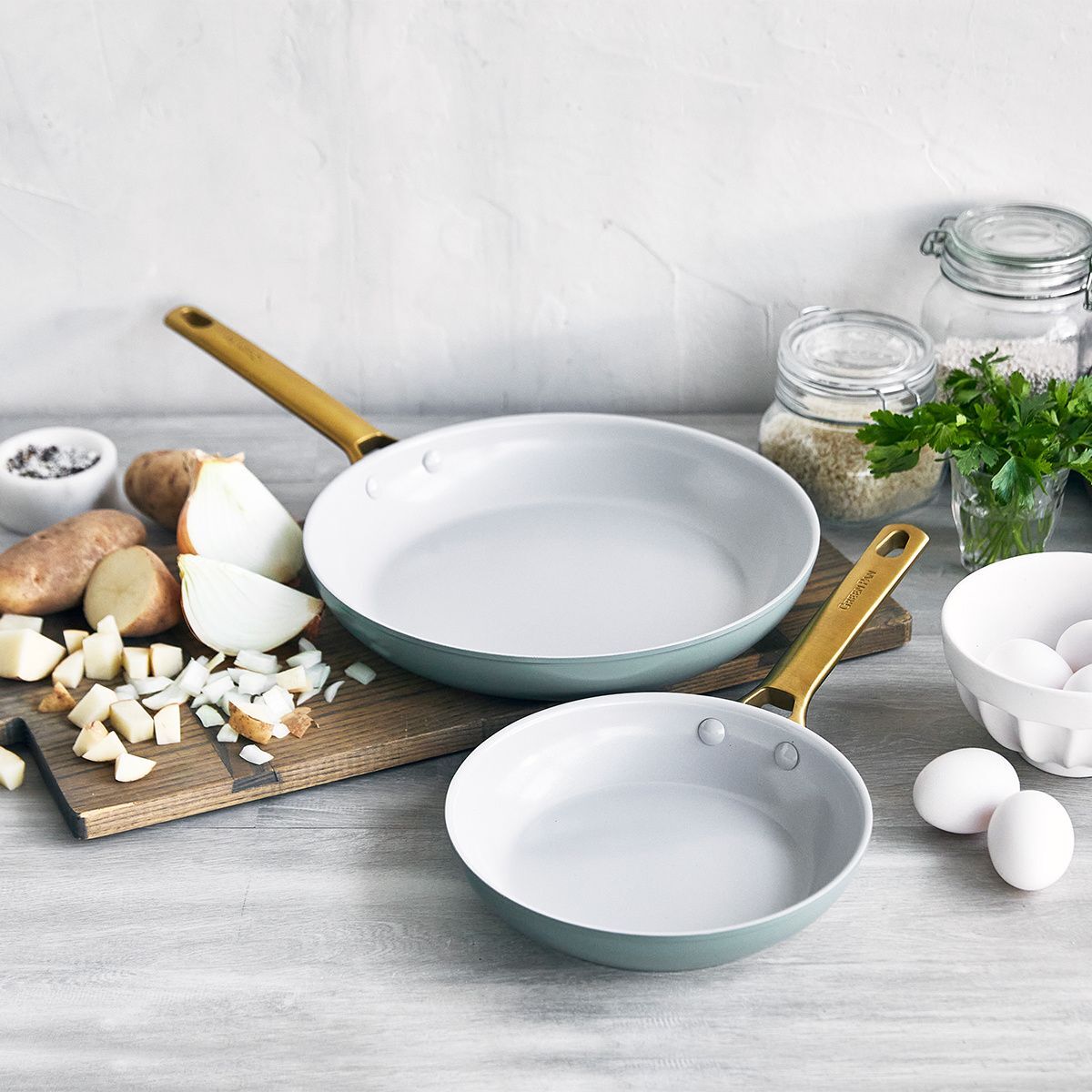 Керамические сковороды Padova SkyBlue 20 + 28 cm - GreenPan