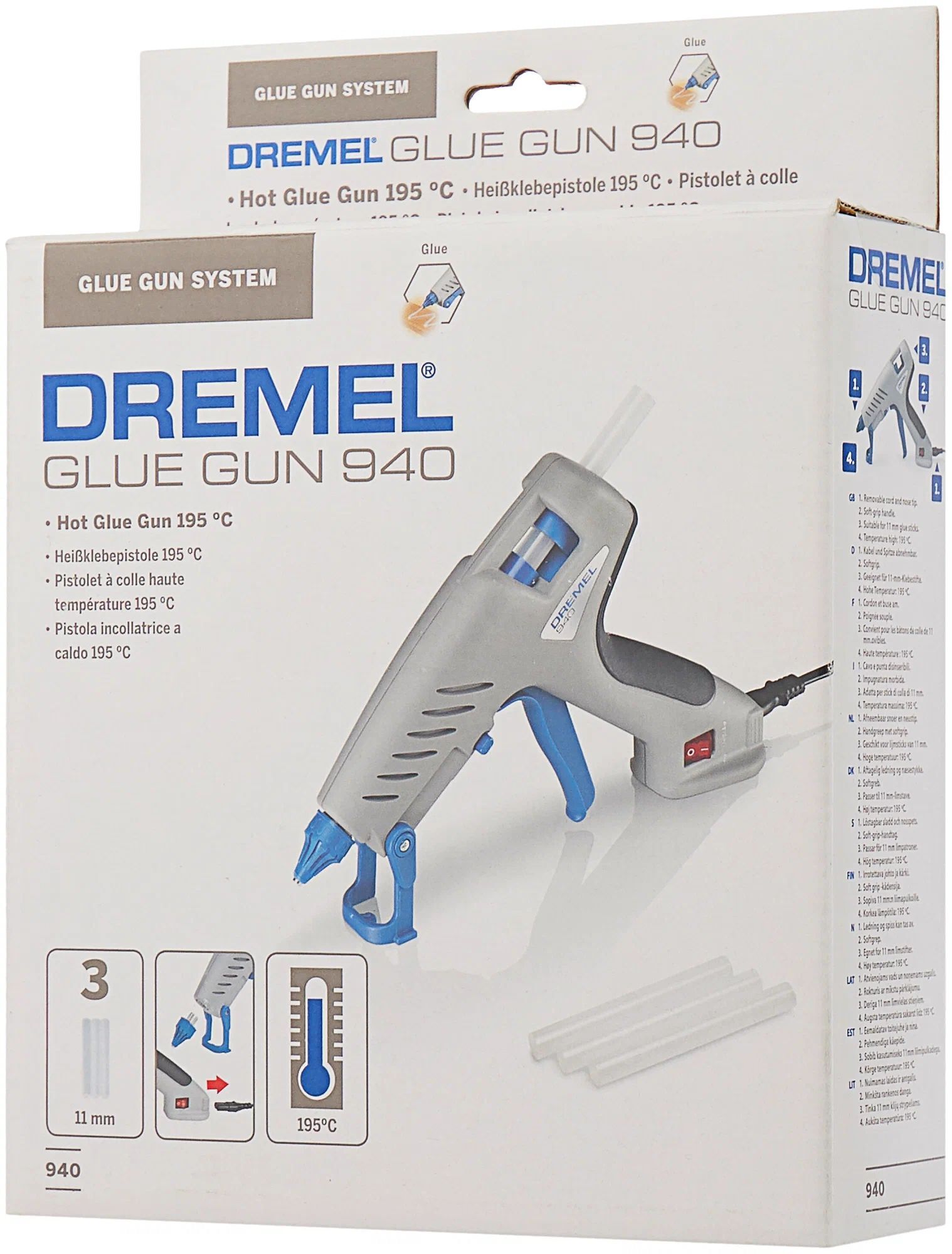Клеевой пистолет Dremel 940 (940-3) (F0130940JC)