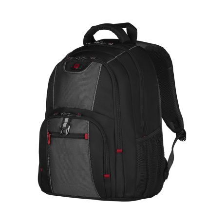 Рюкзак Wenger 16", черный/серый, полиэстер, 38х25х48 см, 25 л 600633