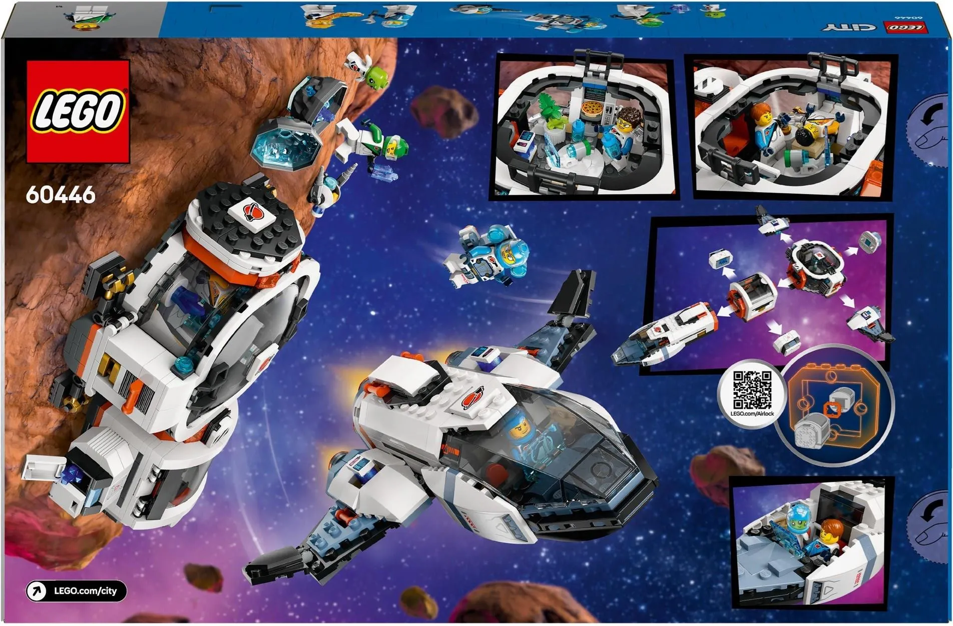 Конструктор LEGO City 60446 Модульный галактический космический корабль