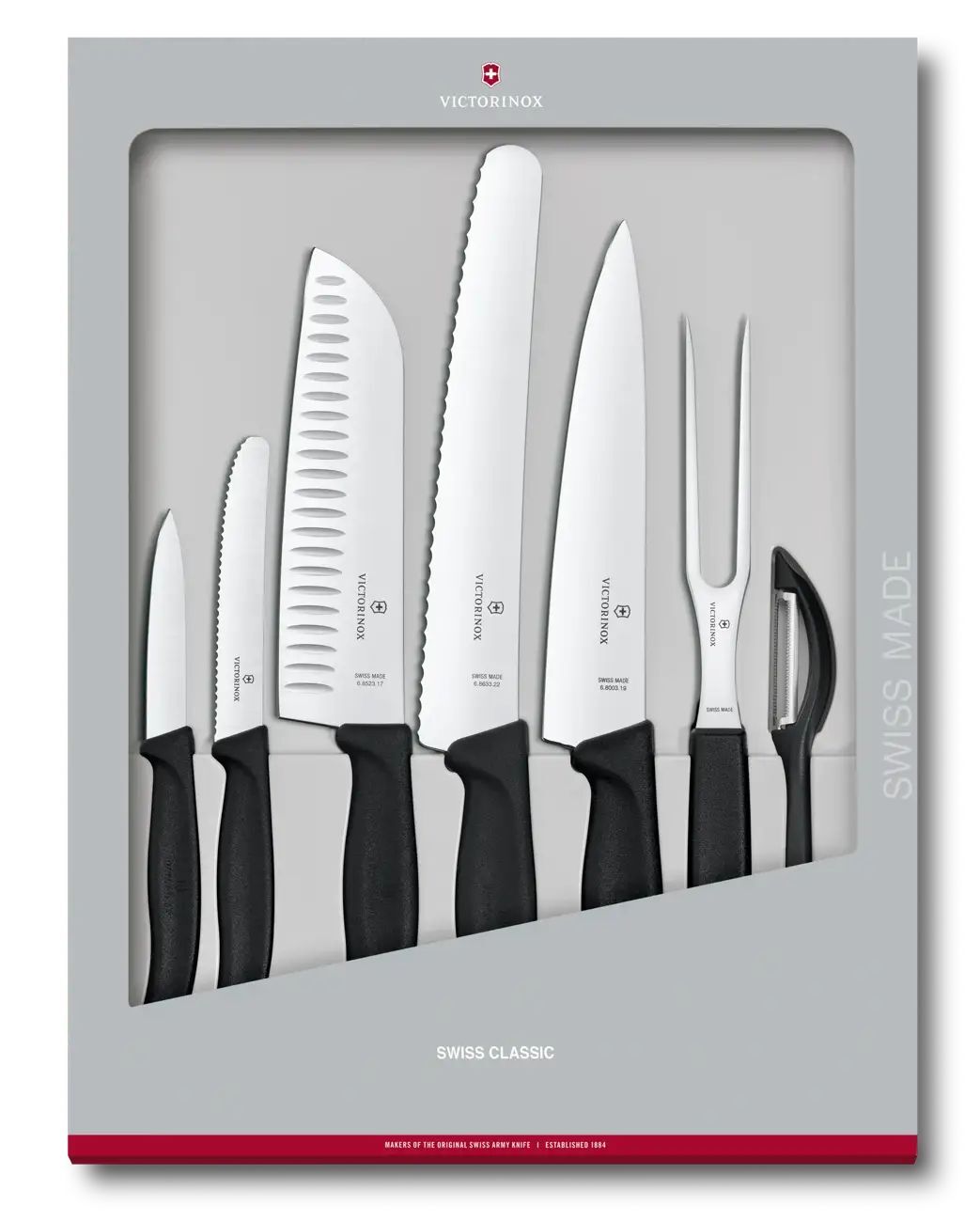 Набор ножей Victorinox Swiss Classic 7 элементов, Черный 671337G