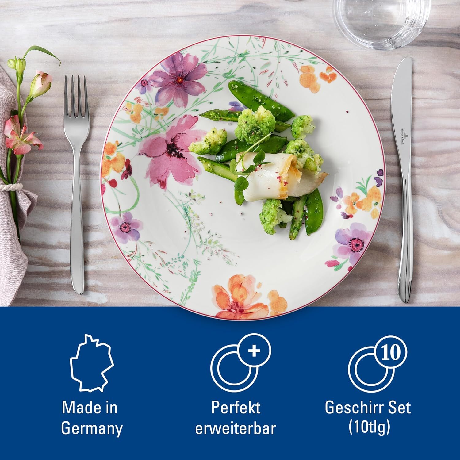 Набор посуды Villeroy & Boch Mariefleur Basic 10 шт