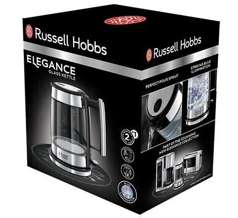 Чайник Russell Hobbs 23830-70 Elegance, серебристый