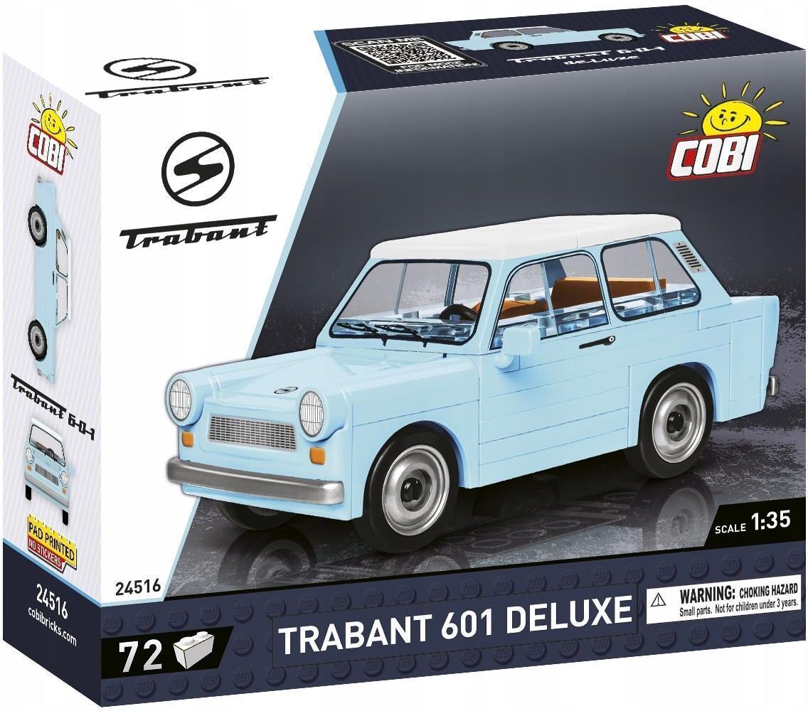 Конструктор пластиковый Cobi Trabant 601 Deluxe -Трабант 601 Делюкс - 71эл. - Коби 24516