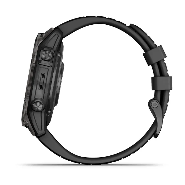 Часы Garmin Epix 2 Pro 47mm Sapphire Carbon Grey Black Band (010-02803-11)