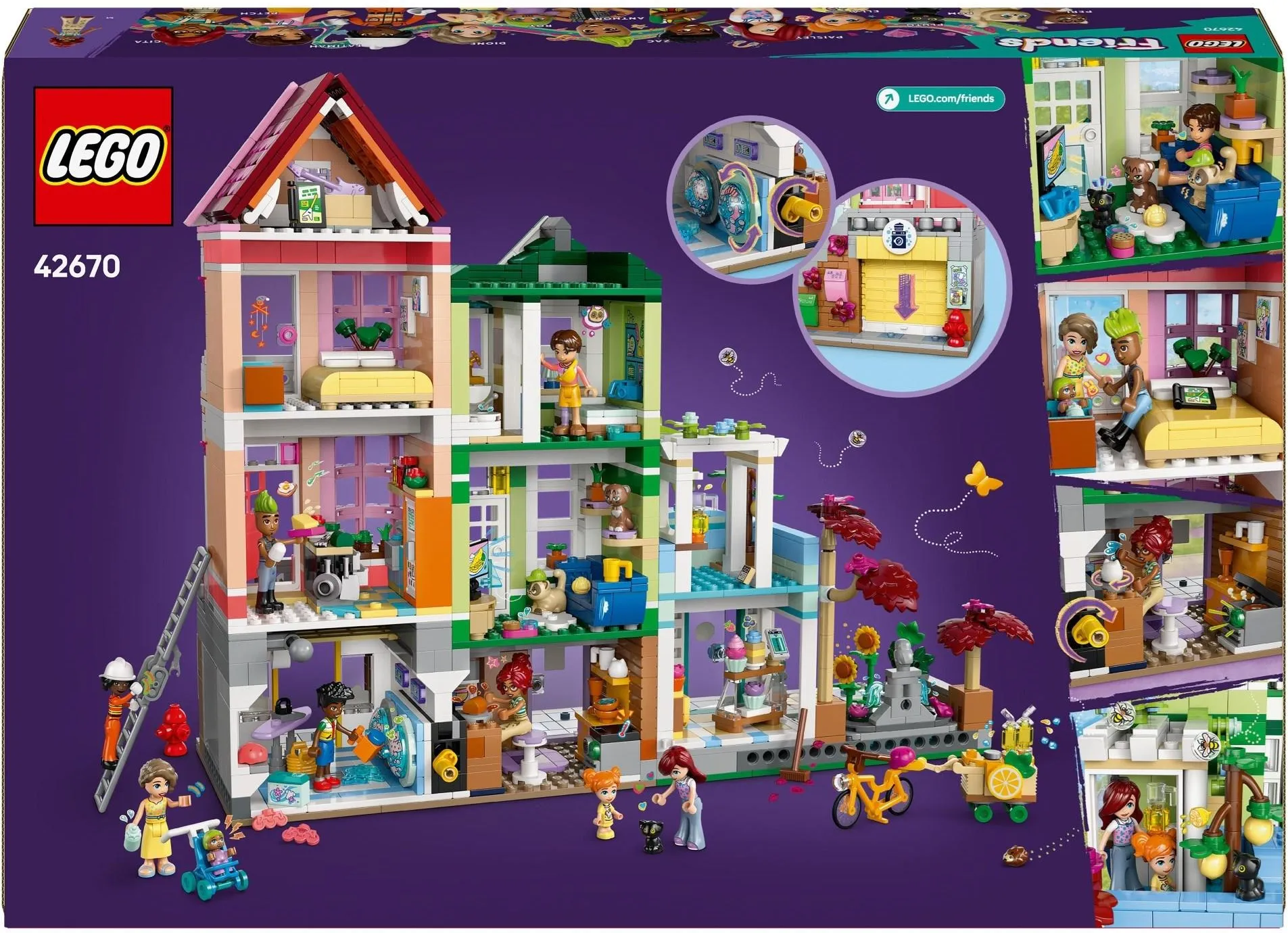 Конструктор LEGO Friends 42670 Квартиры и магазины в городе Хартлейк