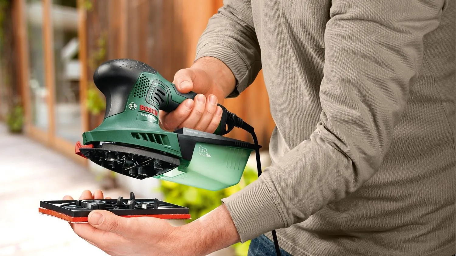 Вибрационная шлифовальная машина Bosch PSM 200 AES 06033B6000