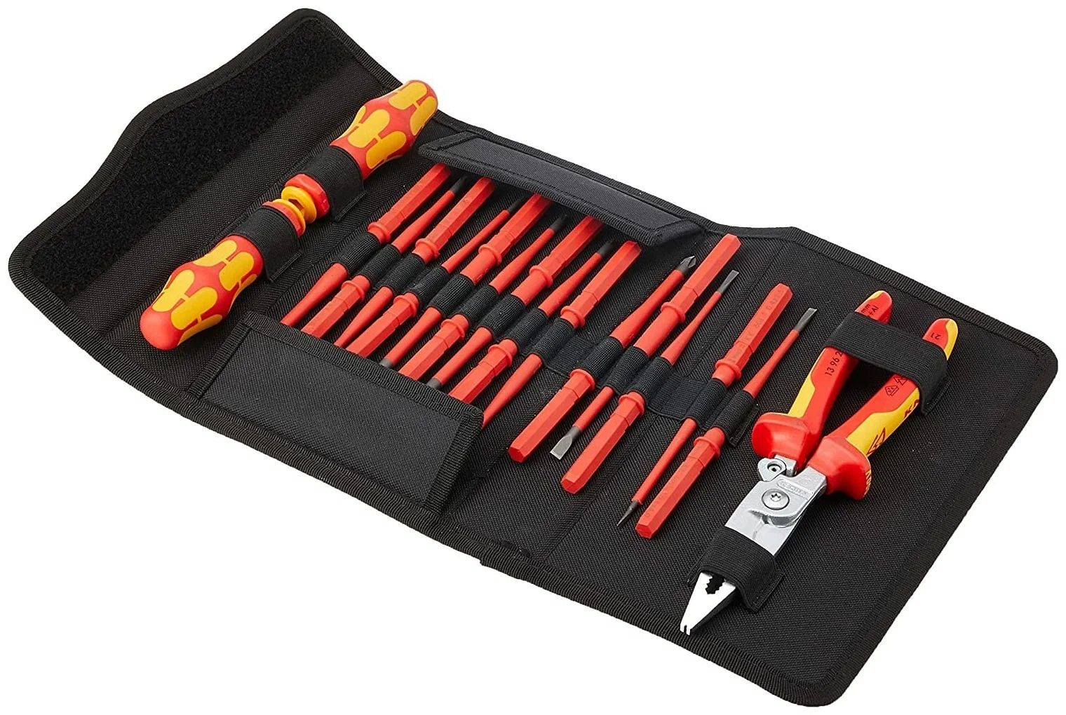 Набор из 14 cменных отверток WERA Kraftform Kompakt VDE 17 extra slim 1 VDE WE-136027 6355 1000 Fplus