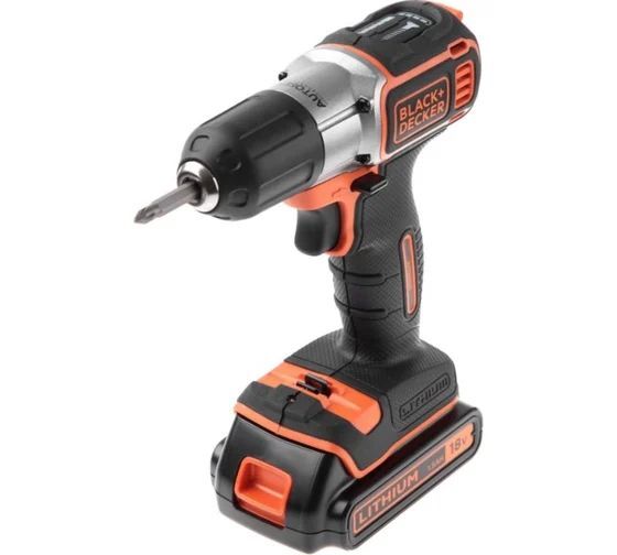 Дрель-шуруповёрт аккумуляторная Black&Decker ASD18K 11.5 Ah/18 V с ЗУ