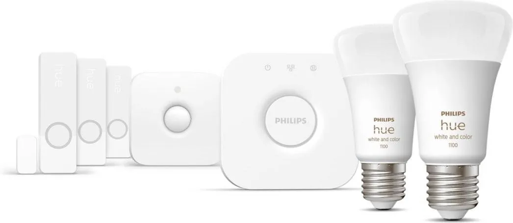 Стартовый комплект с датчиками E2 PHILIPS Hue Secure White and Color Ambiance 929002468824