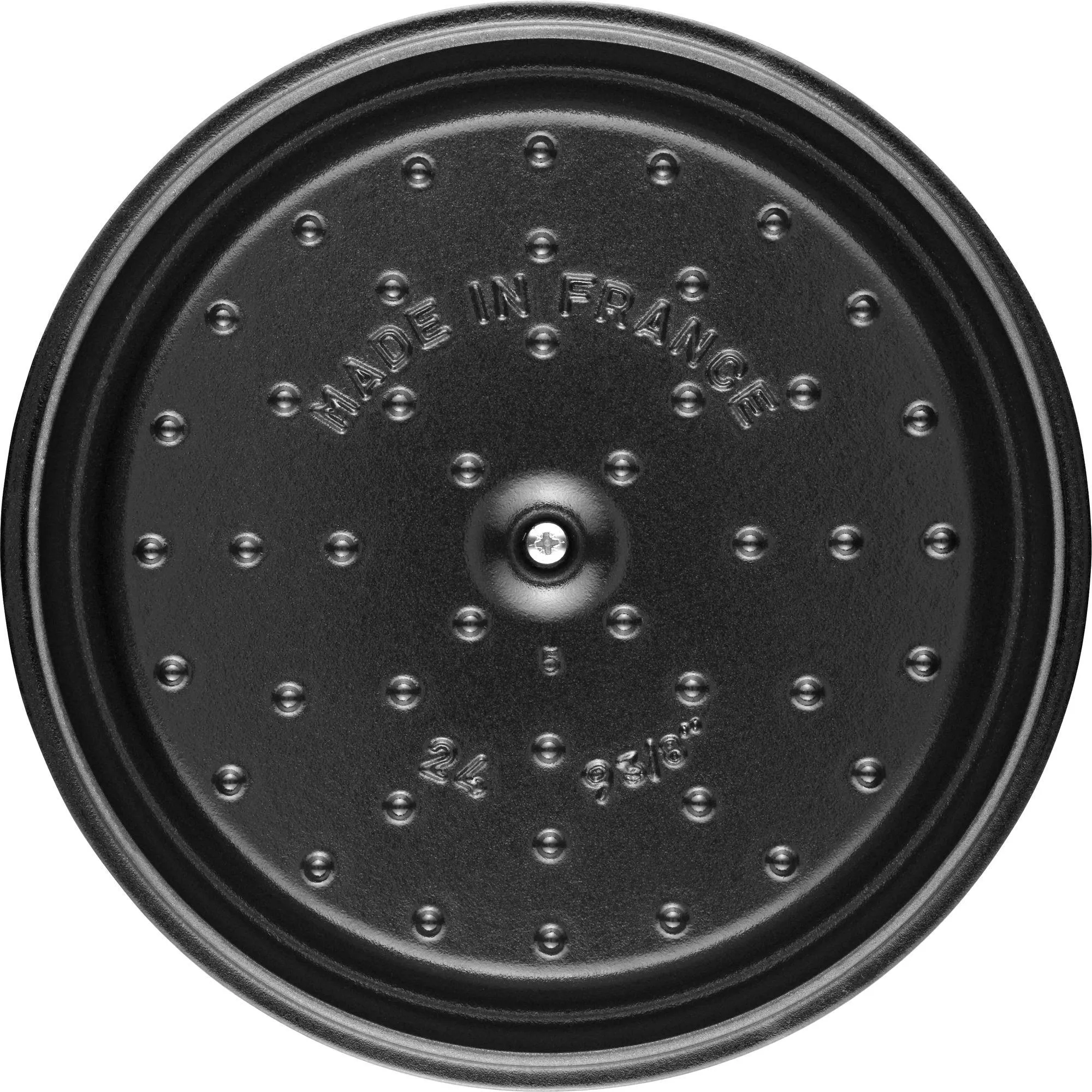 Чугунная круглая кастрюля Staub La Cocotte 3,8 л, белая трюфель 405014120