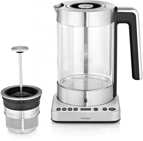 Чайник электрический WMF Lono Tea & Water 1.7 л прозрачный, серебристый