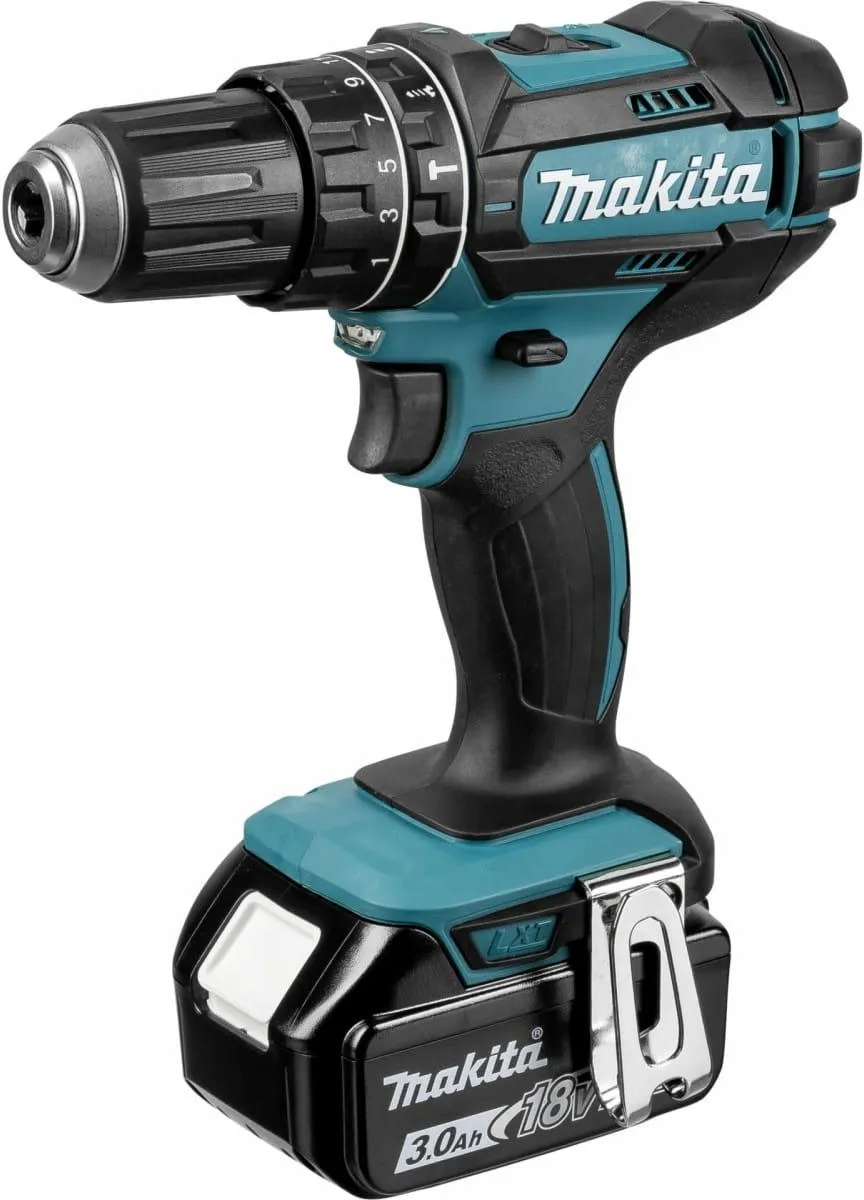 Аккумуляторная ударная дрель-шуруповёрт Makita DHP482RFX9 18 В, АКБ и ЗУ, кейс