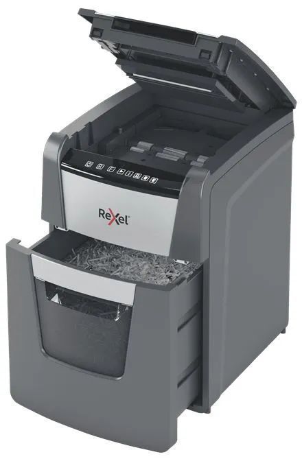 Шредер Rexel Optimum AutoFeed 100X с автоподачей (секр.P-4)/фрагменты/100лист./34лтр./скрепки