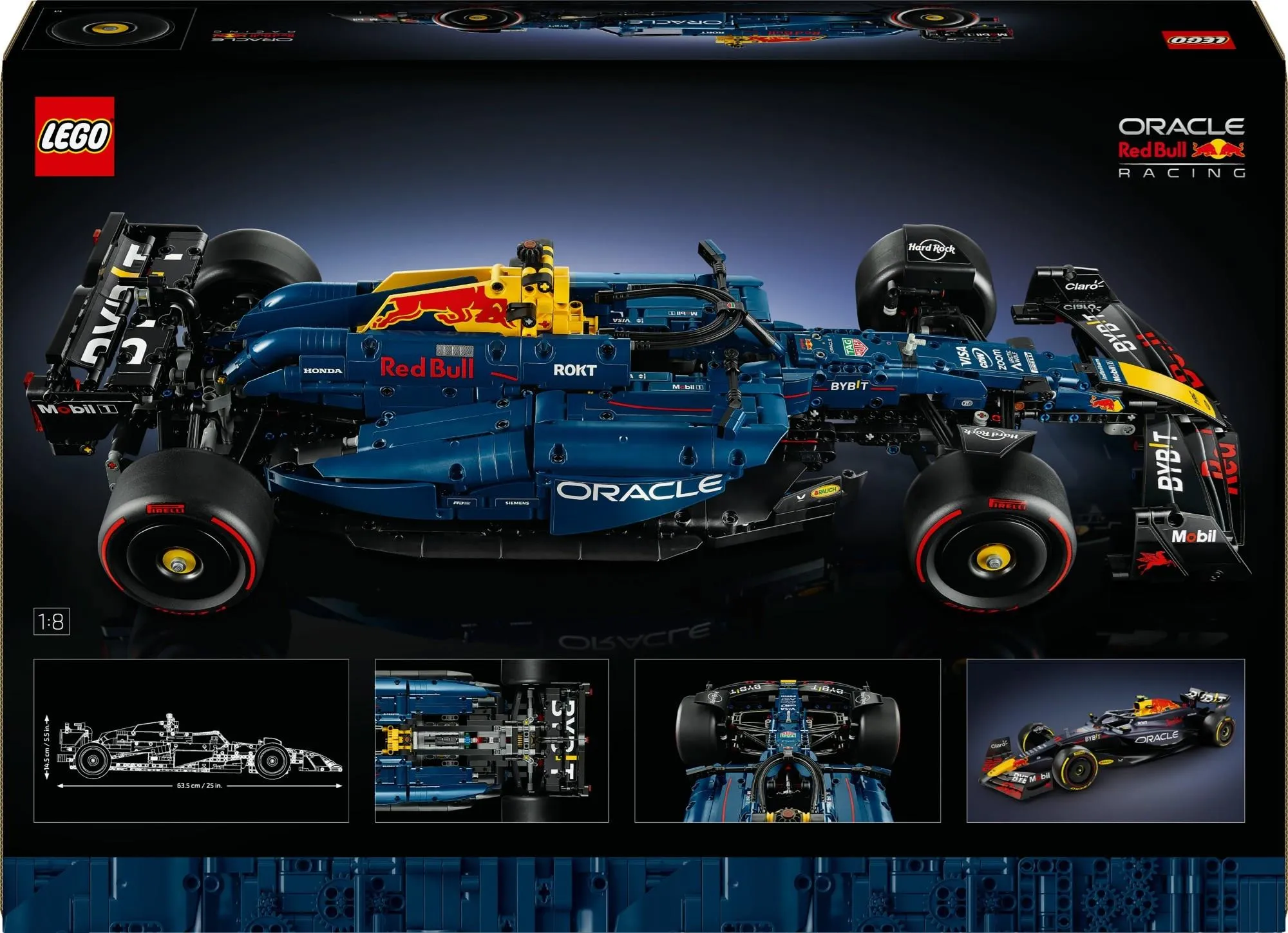 Конструктор LEGO Technic 42206 Болид Формулы-1 Oracle Red Bull Racing RB20
