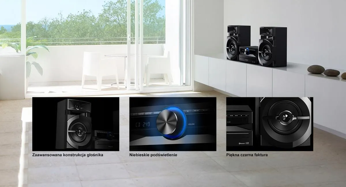 Музыкальный центр Panasonic SC-UX100E-K черный