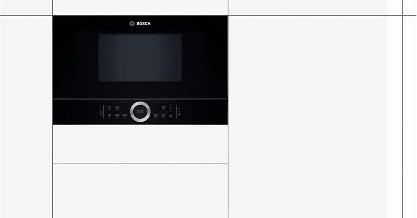 Микроволновая печь встраиваемая Bosch BFL634GB1, черный