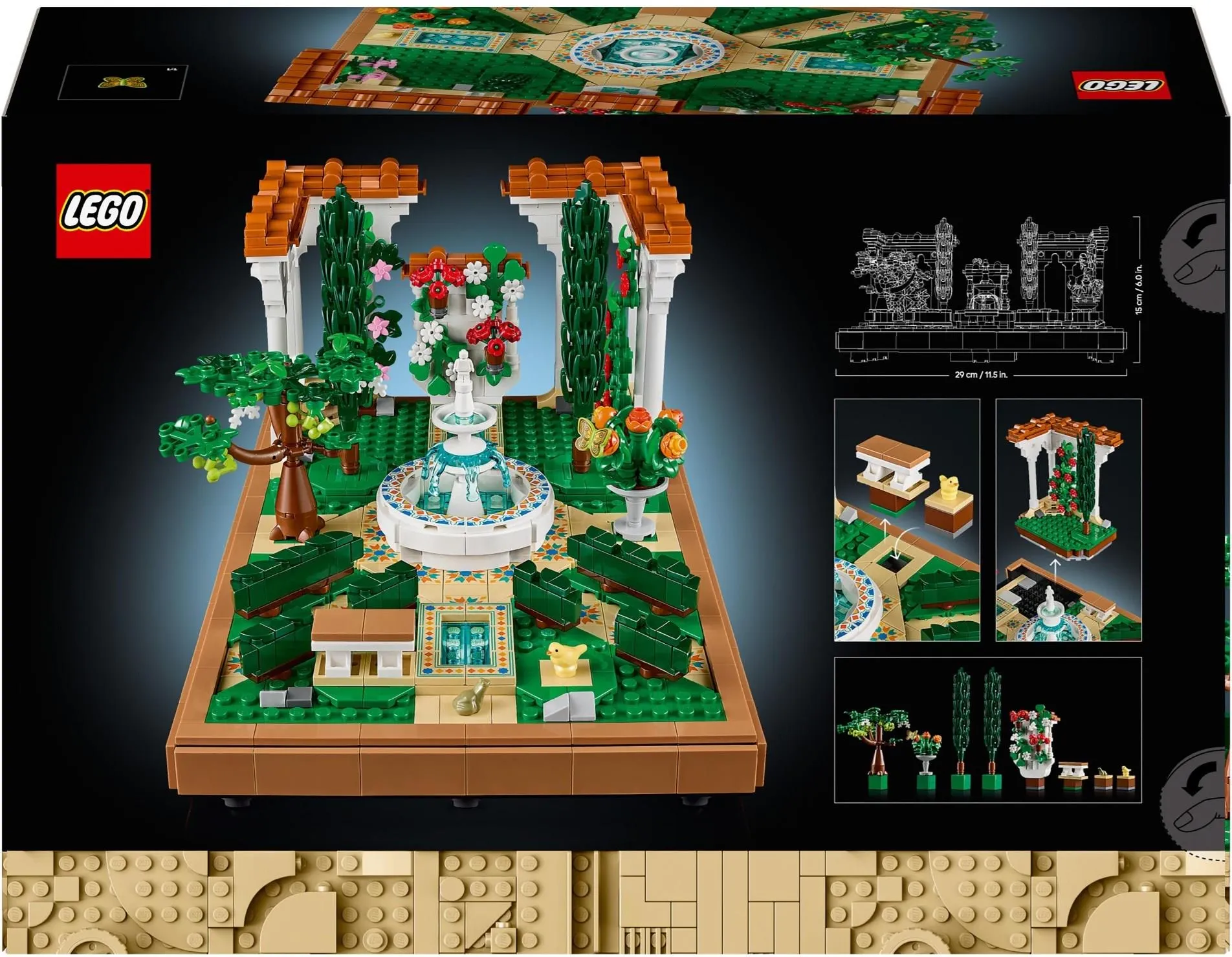 Конструктор LEGO Icons 10359 Фонтан в саду