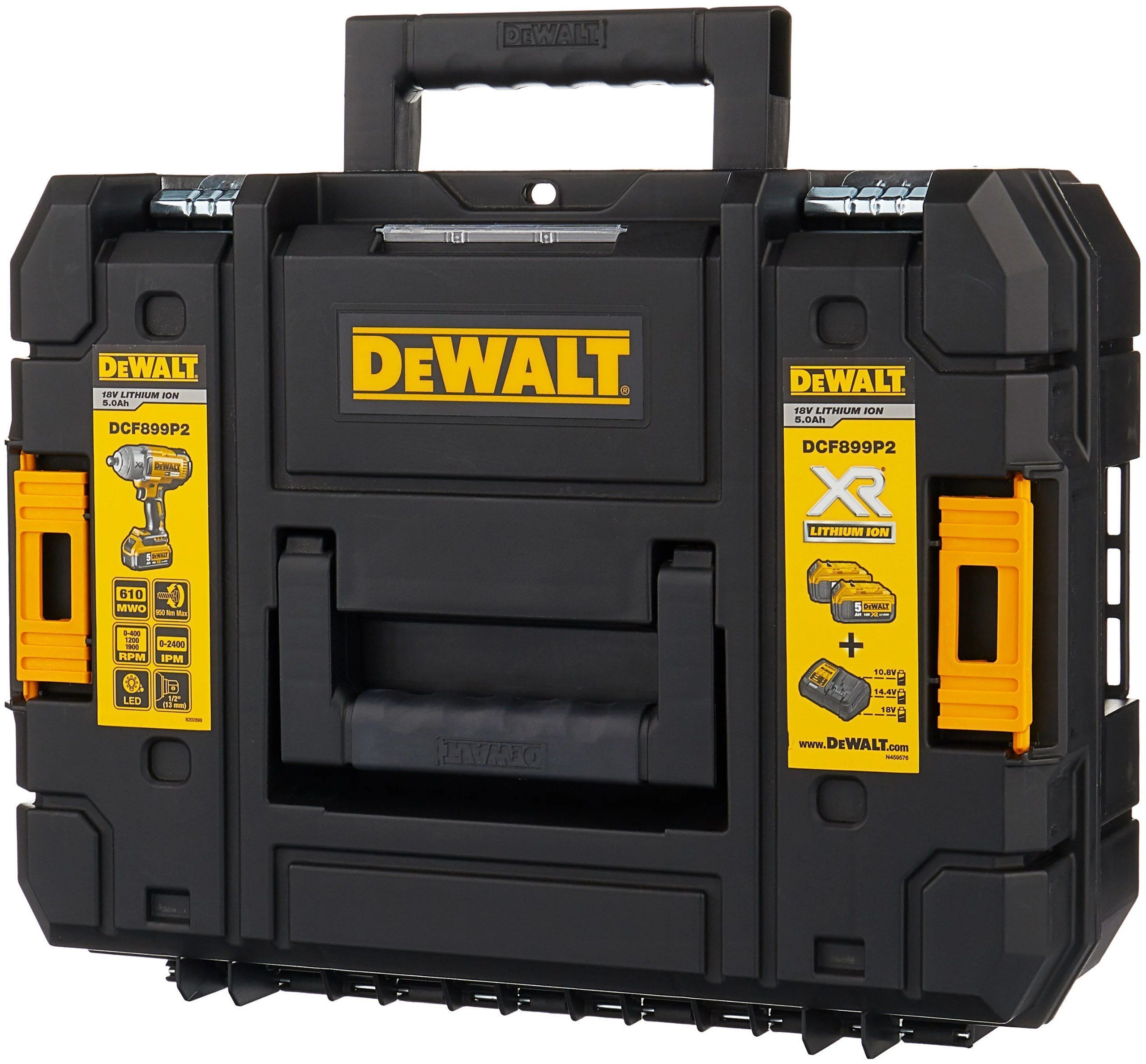 Аккумуляторный импульсный бесщеточный гайковерт DEWALT DCF899P2